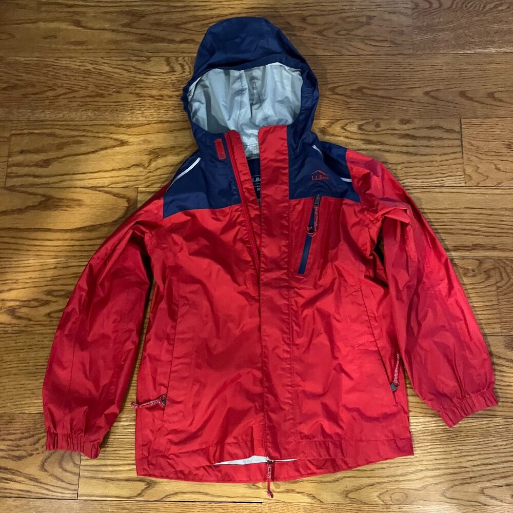 L.L. Bean Kid's wind and rain reflective zipper jacket size 8